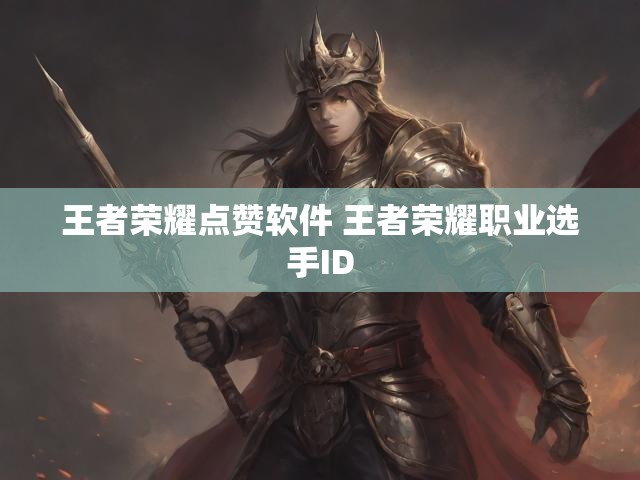 王者荣耀点赞软件 王者荣耀职业选手ID