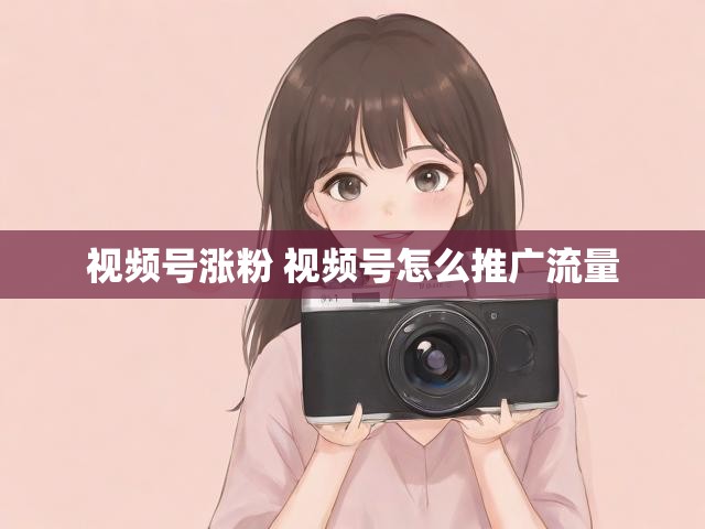 视频号涨粉 视频号怎么推广流量