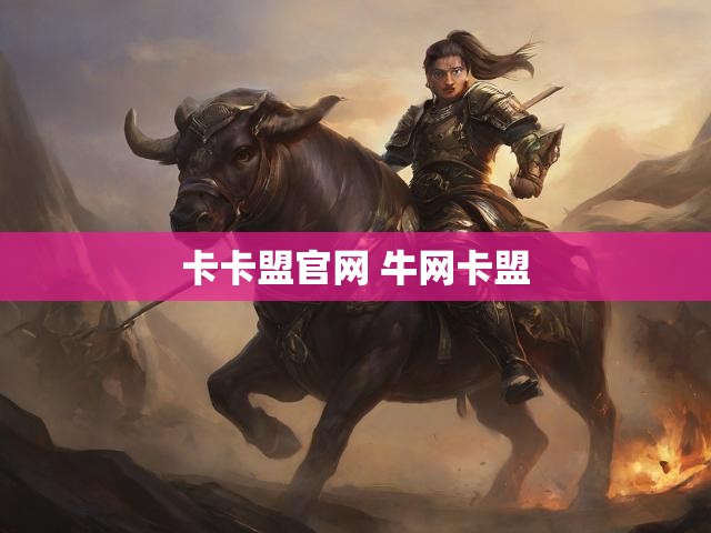 卡卡盟官网 牛网卡盟