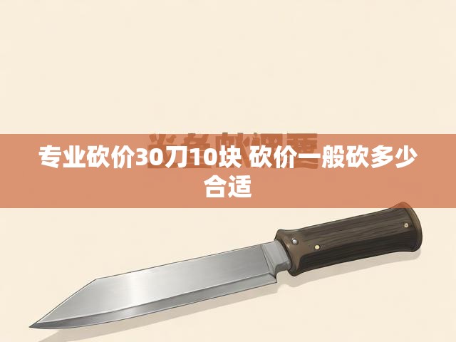 专业砍价30刀10块 砍价一般砍多少合适