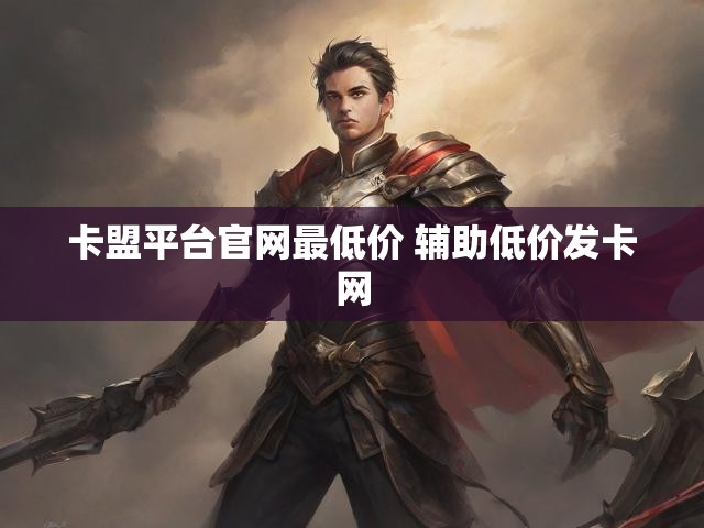 卡盟平台官网最低价 辅助低价发卡网