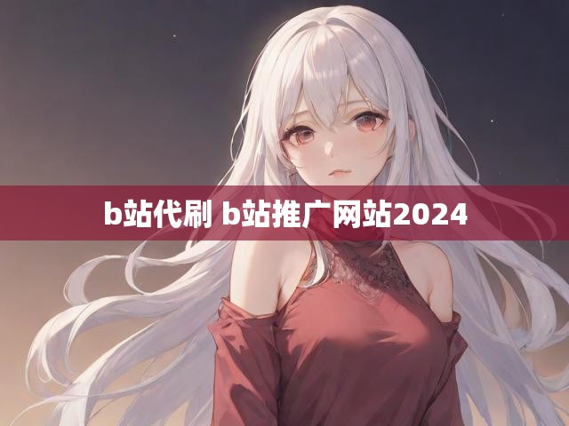 b站代刷 b站推广网站2024