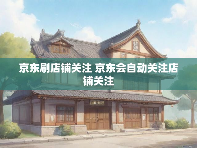 京东刷店铺关注 京东会自动关注店铺关注