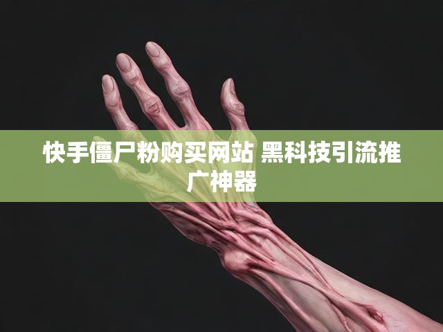 快手僵尸粉购买网站 黑科技引流推广神器