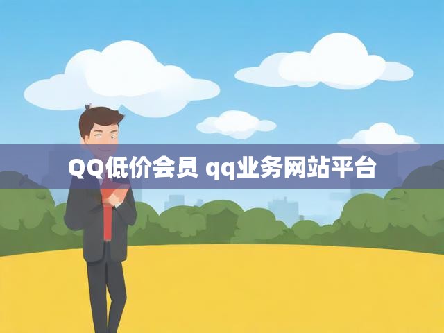 QQ低价会员 qq业务网站平台